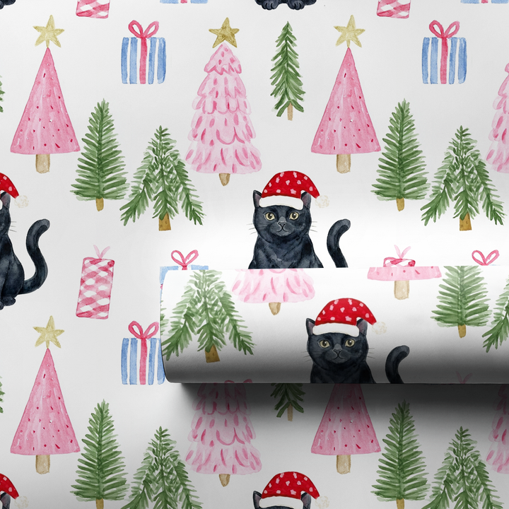 Black Cat at Christmas