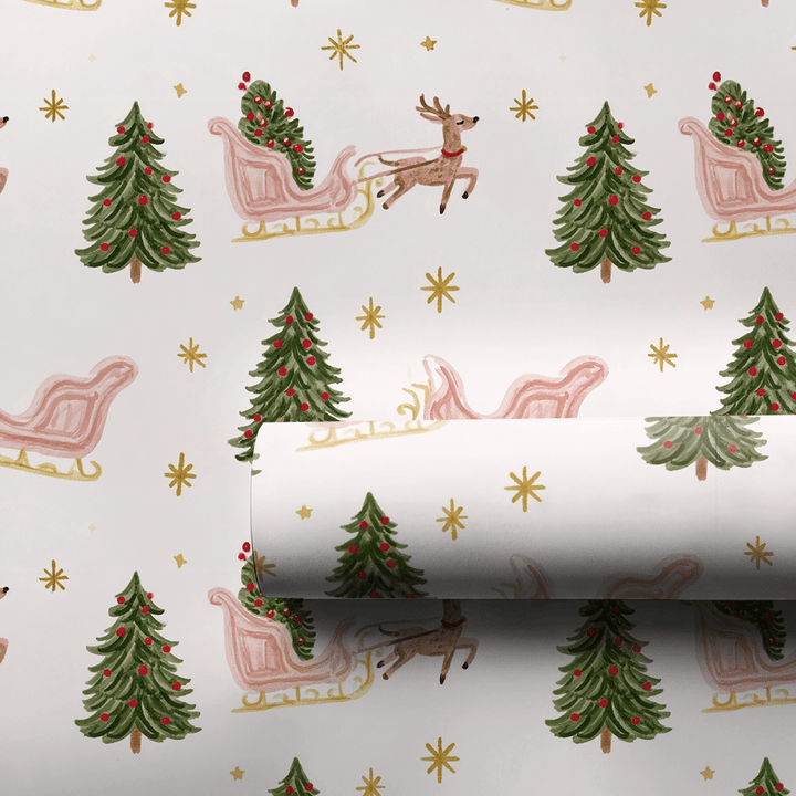 Dashers Tree Delivery - Wrapping Paper - Aspen & Arlo