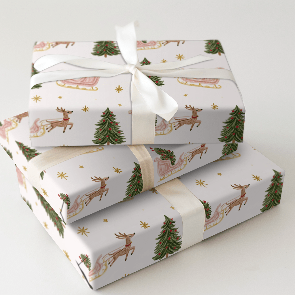 Dashers Tree Delivery - Wrapping Paper - Aspen & Arlo