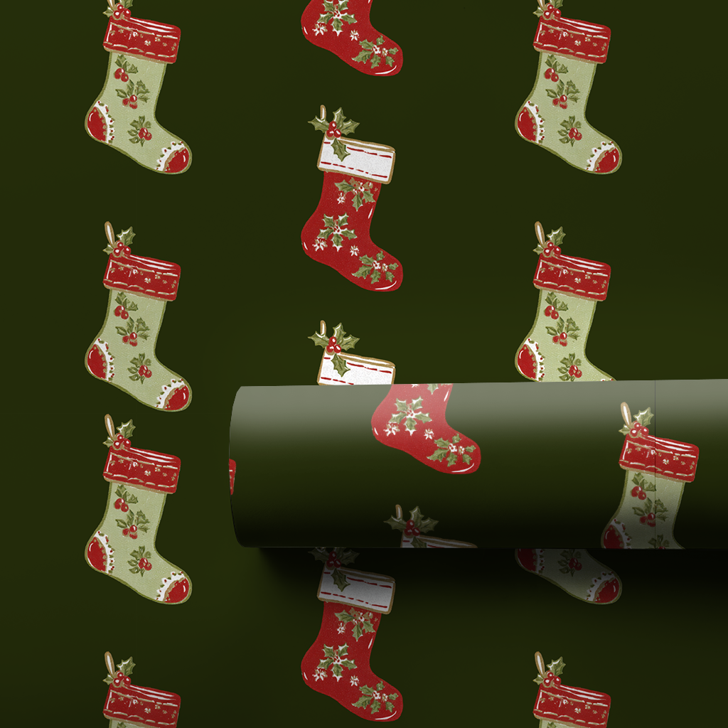 Vintage Stockings in Green