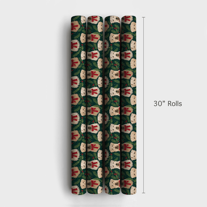 Wheatens in Evergreen - Wrapping Paper - Aspen & Arlo