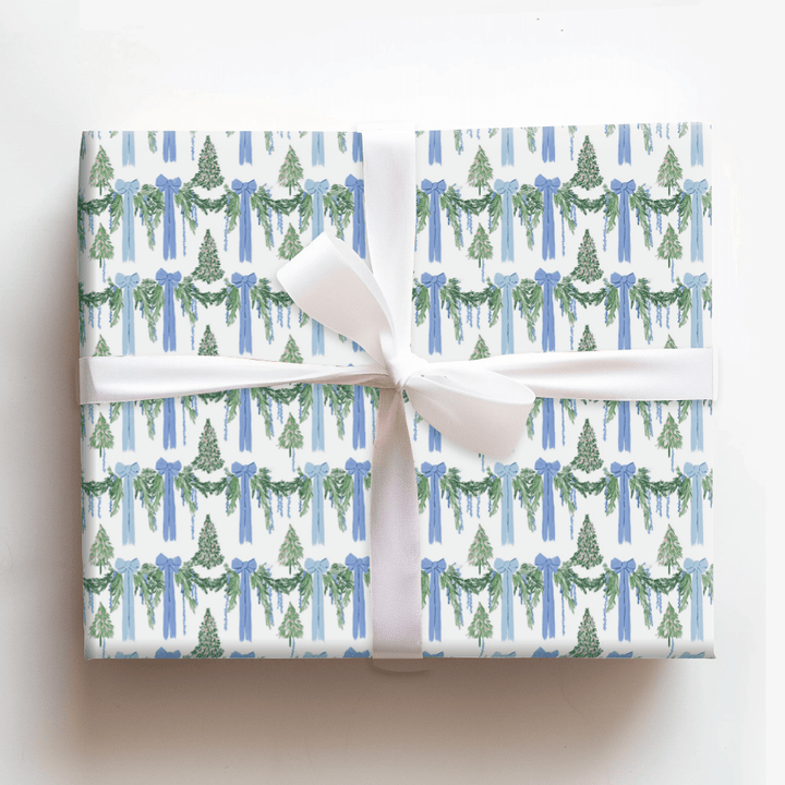 Fairy Blue Garland - Wrapping Paper - Aspen & Arlo