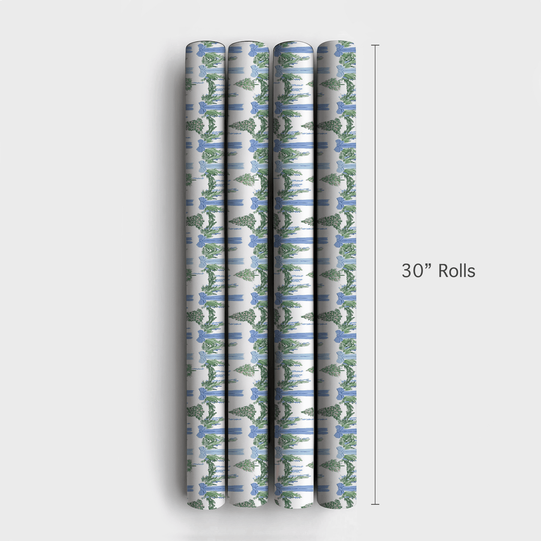 Fairy Blue Garland - Wrapping Paper - Aspen & Arlo