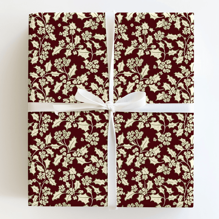 Country Christmas Holly - Wrapping Paper - Aspen & Arlo