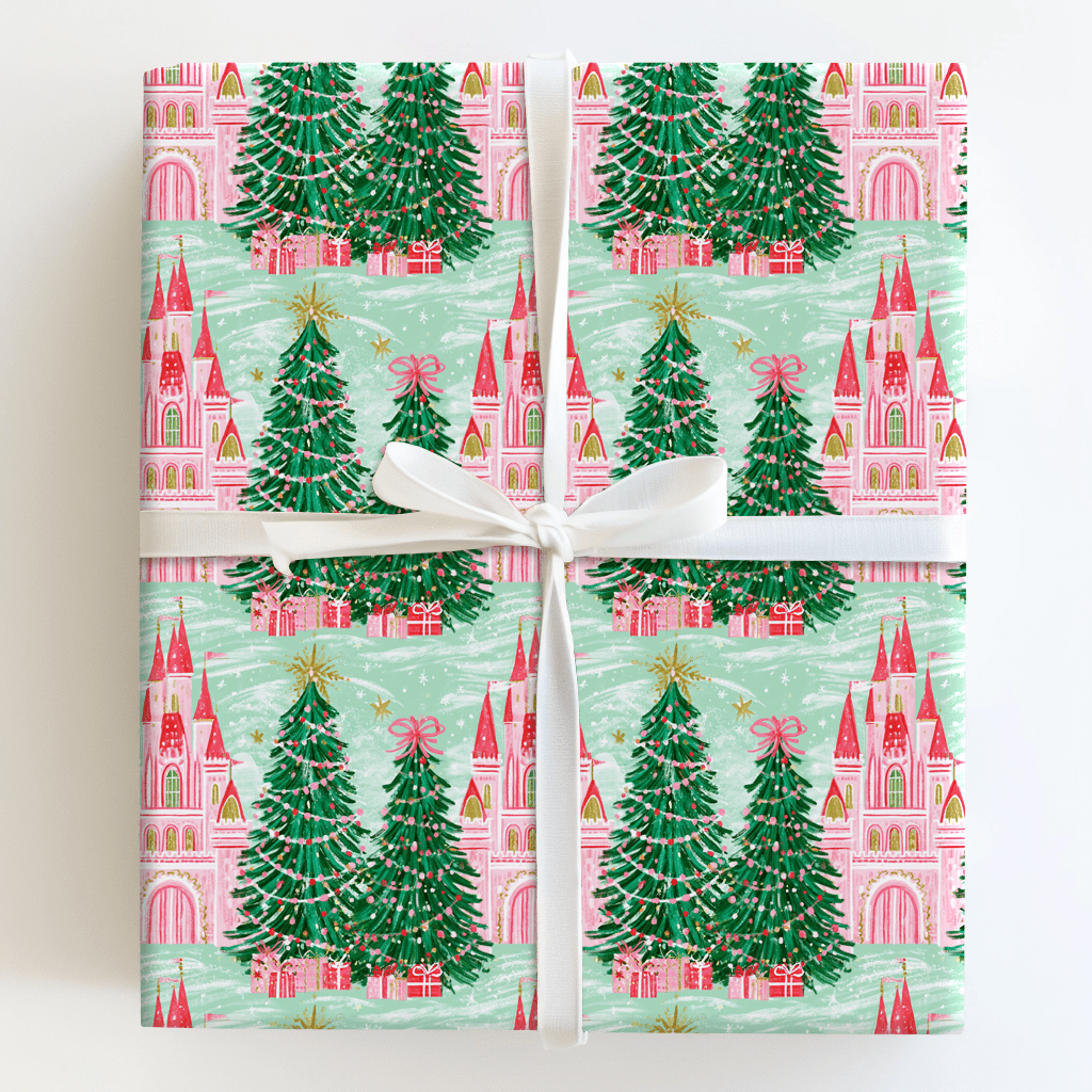Pink Palace Pines - Wrapping Paper - Aspen & Arlo