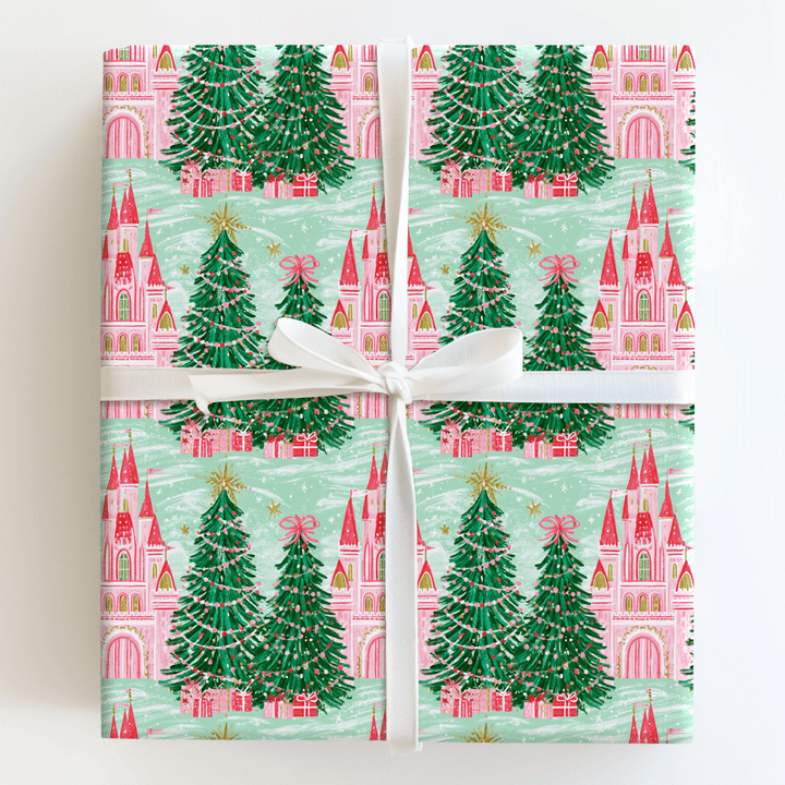 Pink Palace Pines - Wrapping Paper - Aspen & Arlo