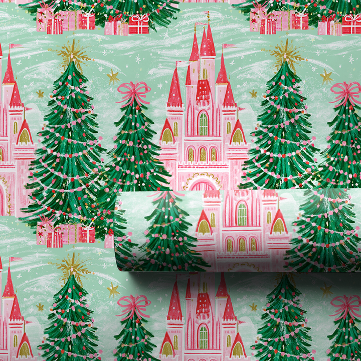 Pink Palace Pines - Wrapping Paper - Aspen & Arlo