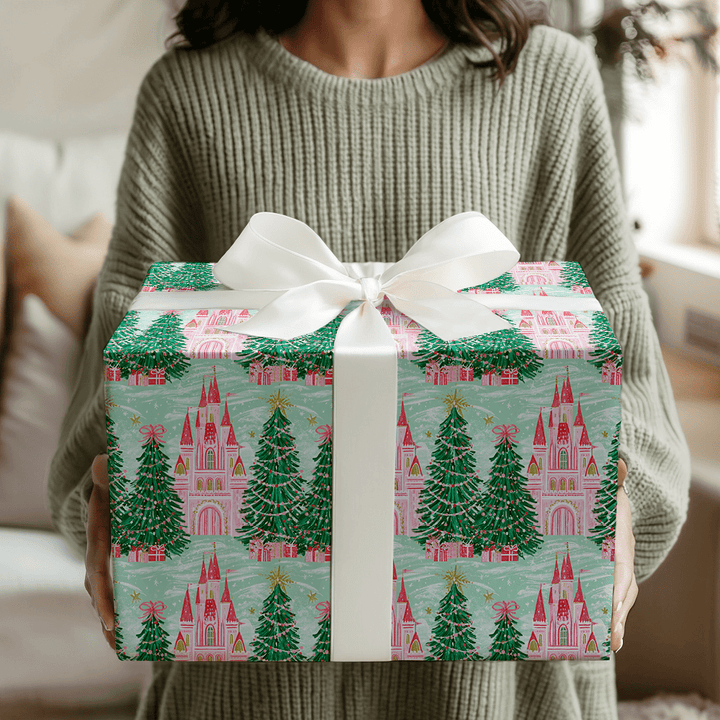Pink Palace Pines - Wrapping Paper - Aspen & Arlo