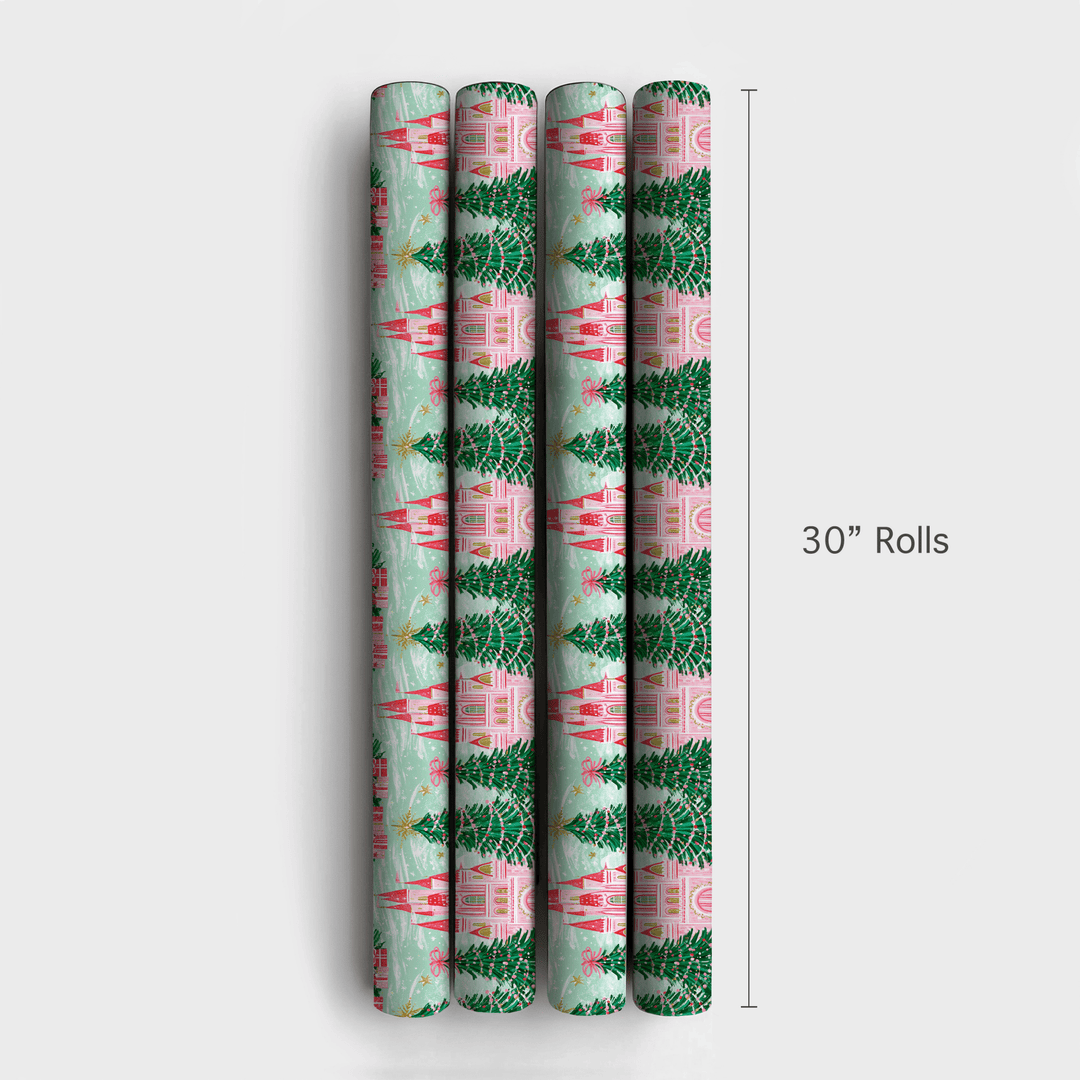 Pink Palace Pines - Wrapping Paper - Aspen & Arlo