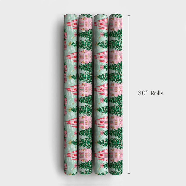 Pink Palace Pines - Wrapping Paper - Aspen & Arlo