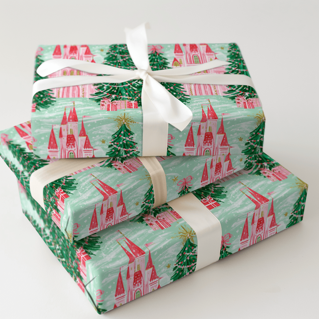 Pink Palace Pines - Wrapping Paper - Aspen & Arlo