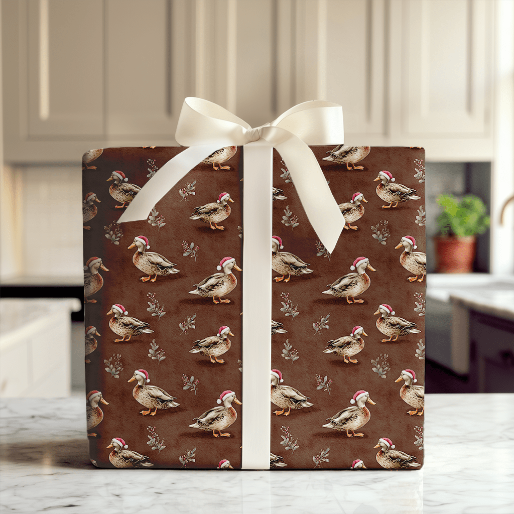 Santa’s Flock - Wrapping Paper - Aspen & Arlo