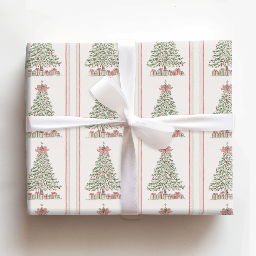 Ribbon Top Tree - Wrapping Paper - Aspen & Arlo