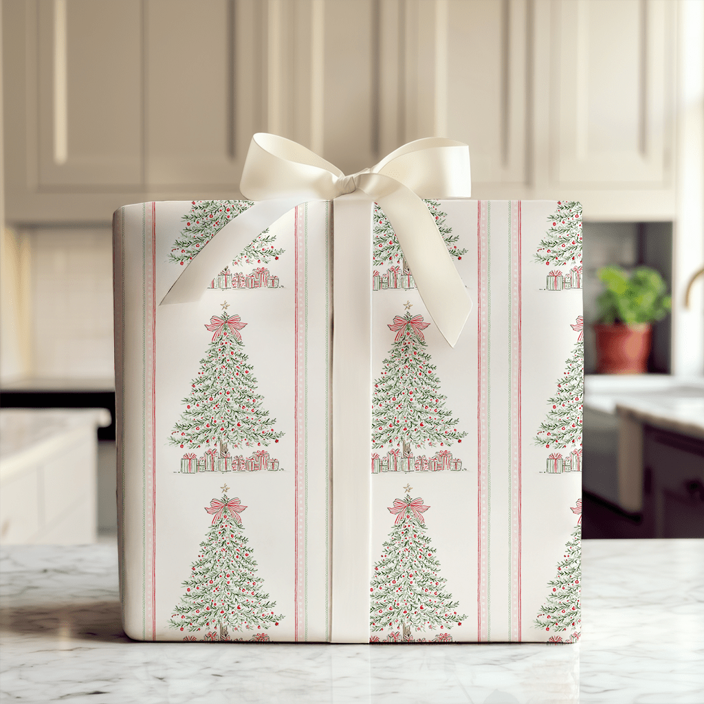 Ribbon Top Tree - Wrapping Paper - Aspen & Arlo