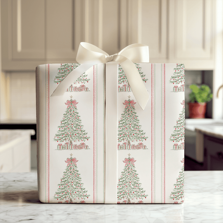 Ribbon Top Tree - Wrapping Paper - Aspen & Arlo
