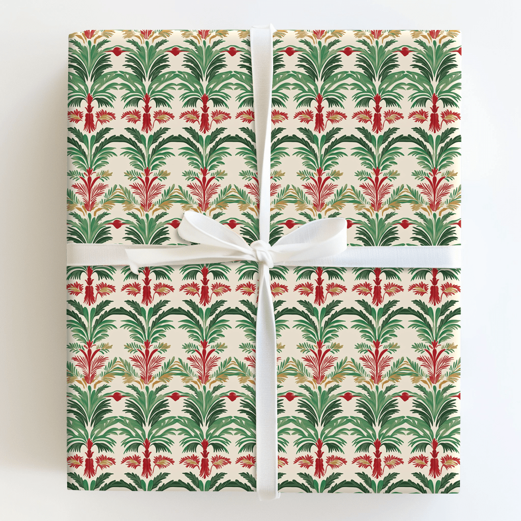 Holiday Palm Court - Wrapping Paper - Aspen & Arlo