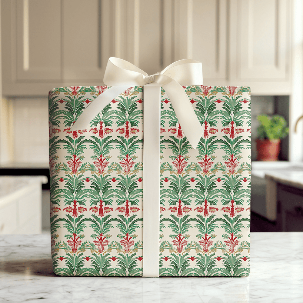 Holiday Palm Court - Wrapping Paper - Aspen & Arlo