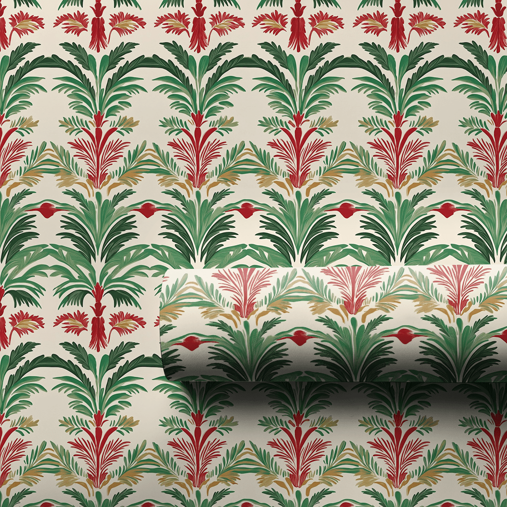 Holiday Palm Court - Wrapping Paper - Aspen & Arlo
