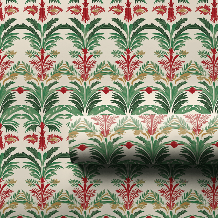 Holiday Palm Court - Wrapping Paper - Aspen & Arlo