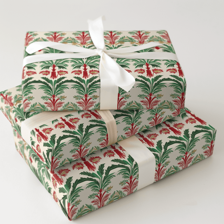 Holiday Palm Court - Wrapping Paper - Aspen & Arlo
