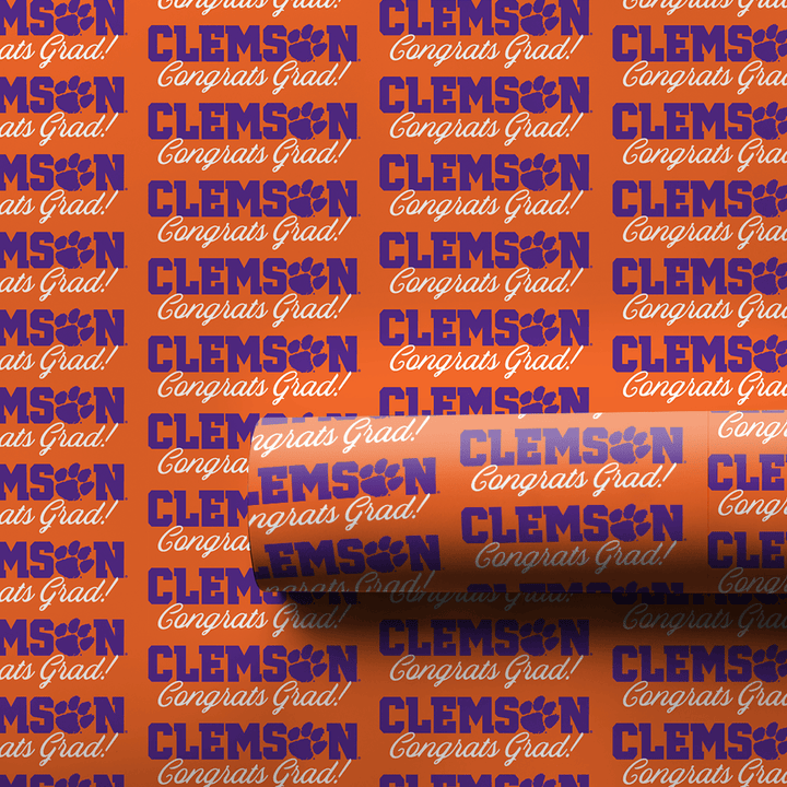 Congrats Clemson Grad - Wrapping Paper - Aspen & Arlo