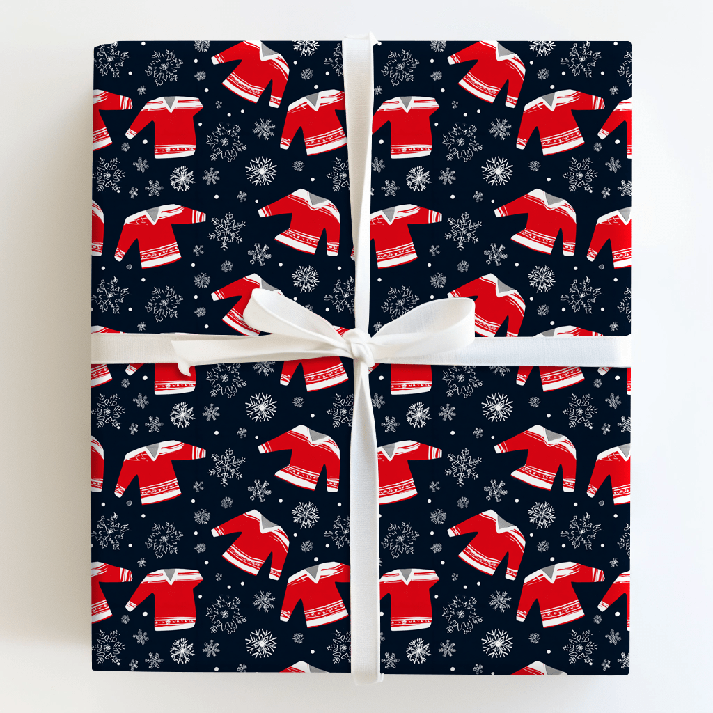 Winter League Jerseys - Wrapping Paper - Aspen & Arlo
