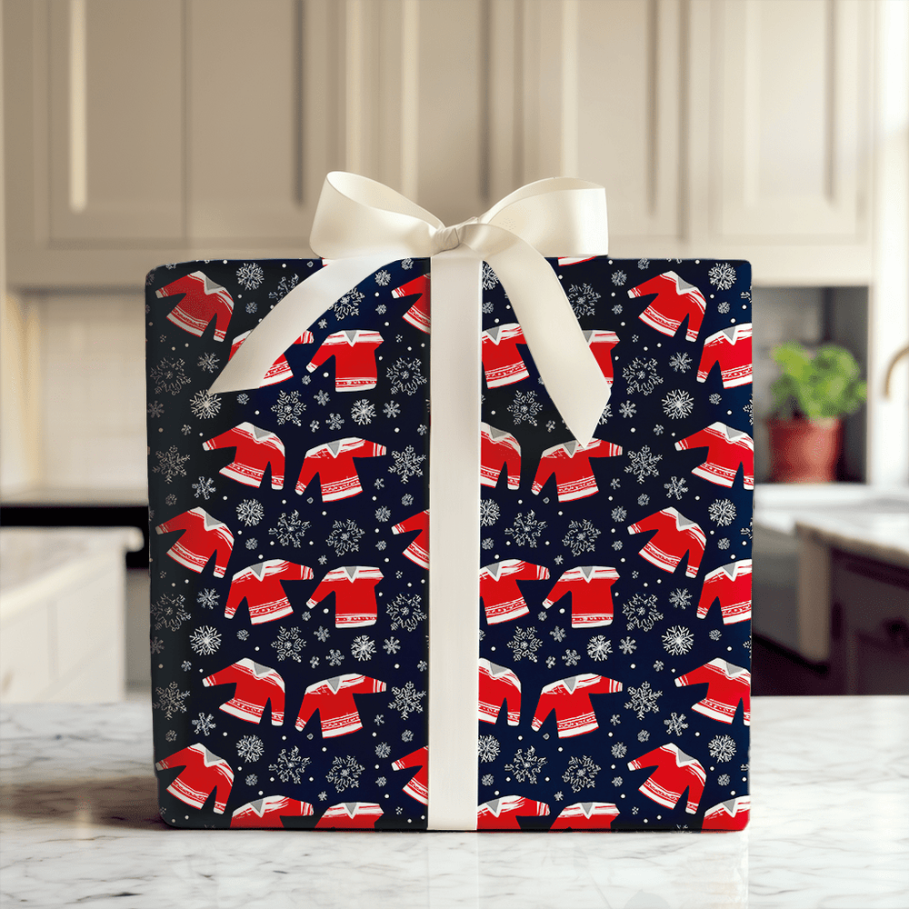 Winter League Jerseys - Wrapping Paper - Aspen & Arlo