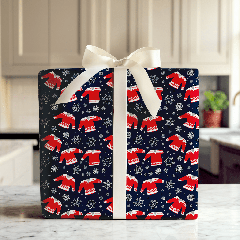 Winter League Jerseys - Wrapping Paper - Aspen & Arlo