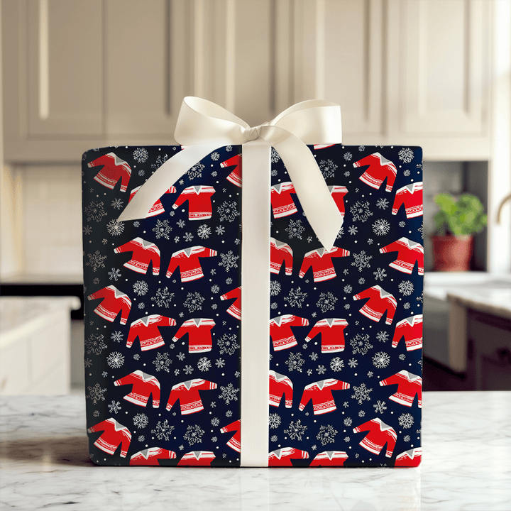 Winter League Jerseys - Wrapping Paper - Aspen & Arlo