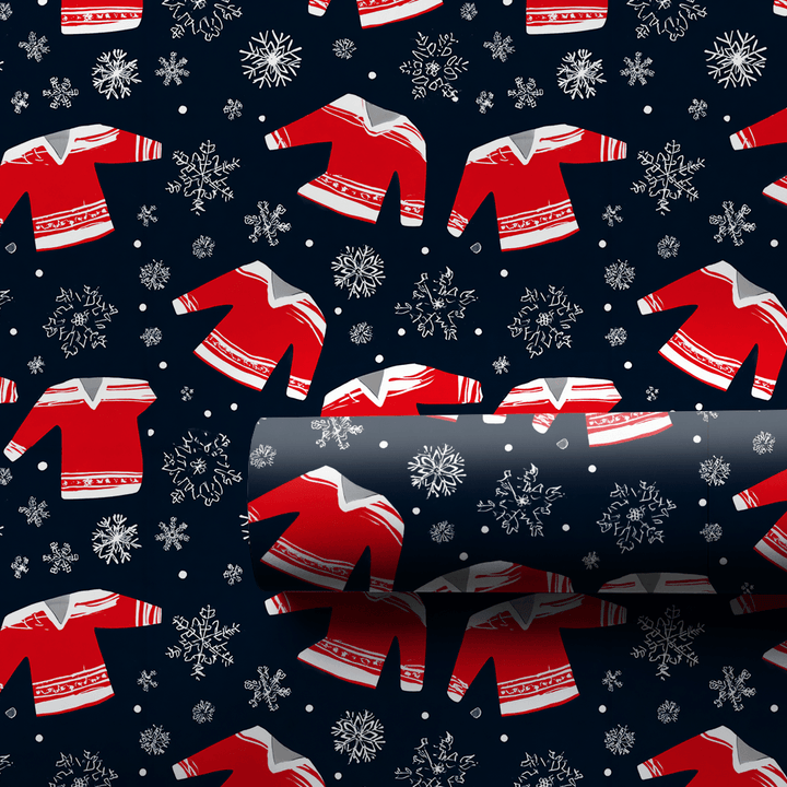 Winter League Jerseys - Wrapping Paper - Aspen & Arlo