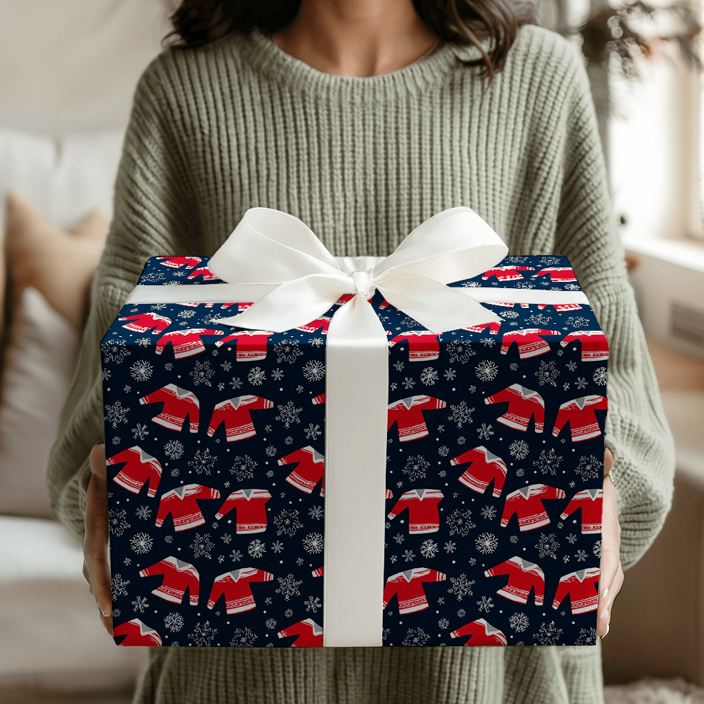 Winter League Jerseys - Wrapping Paper - Aspen & Arlo
