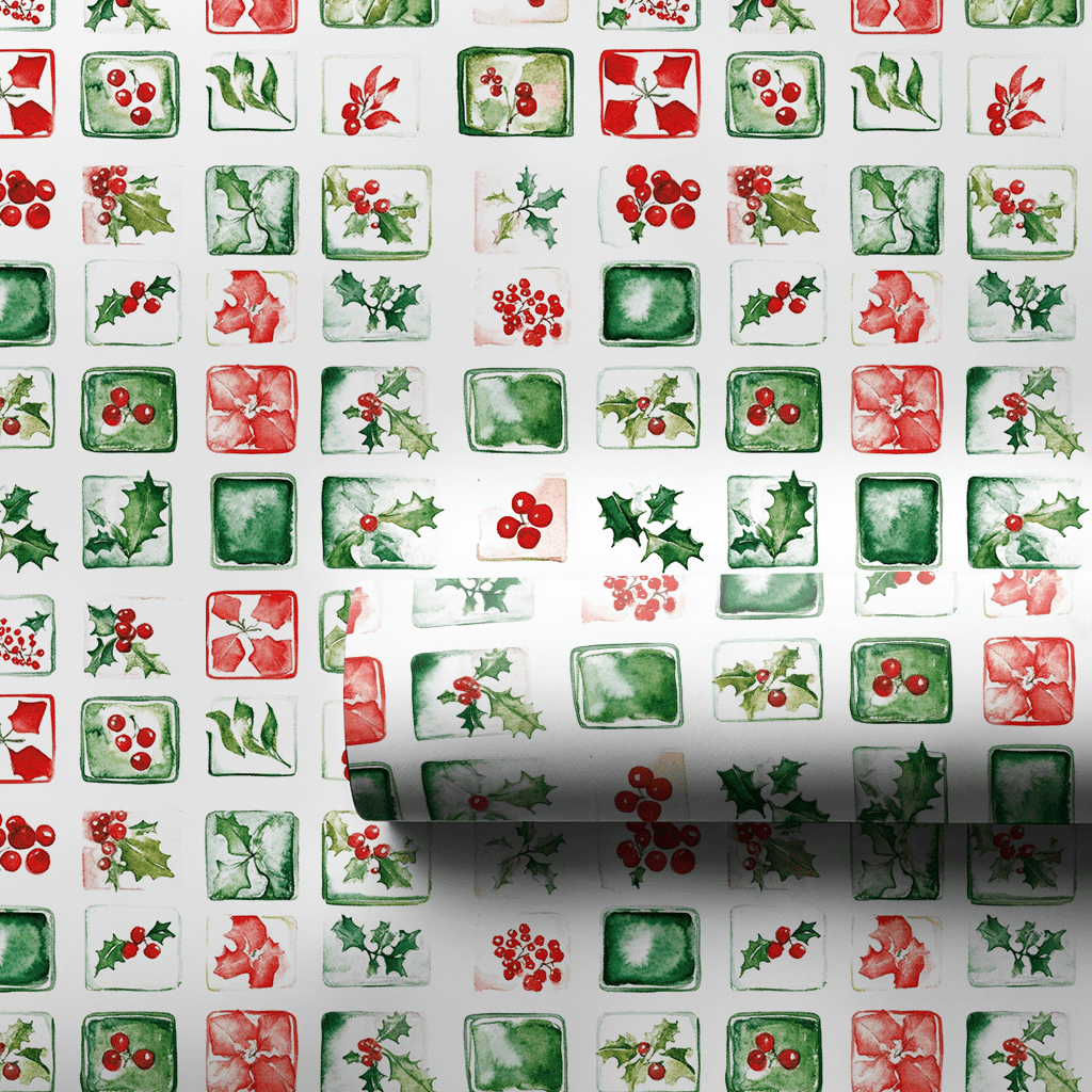 Holiday Tile - Wrapping Paper - Aspen & Arlo