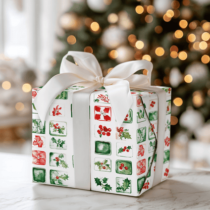 Holiday Tile - Wrapping Paper - Aspen & Arlo