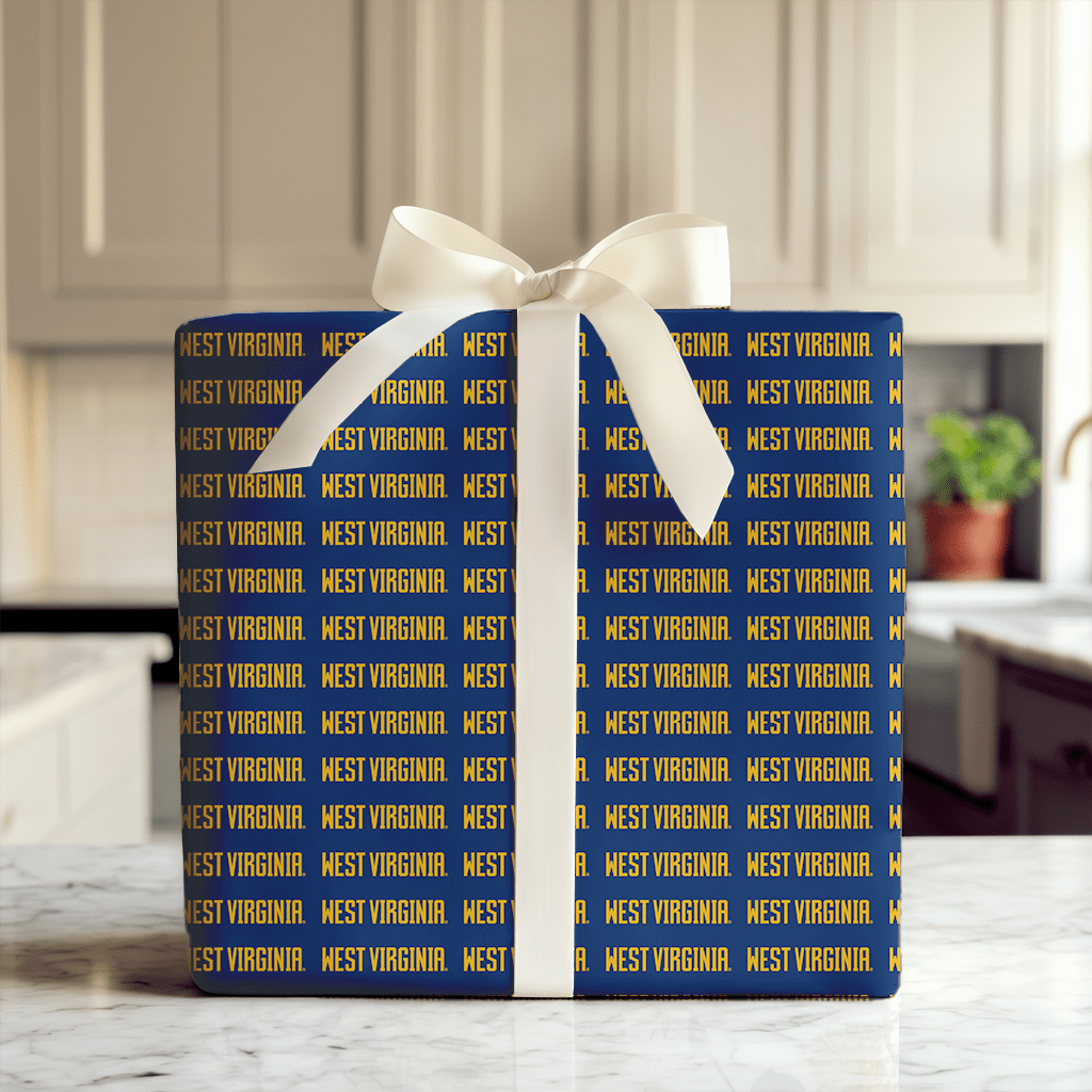 Gold & Blue Strong - Wrapping Paper - Aspen & Arlo
