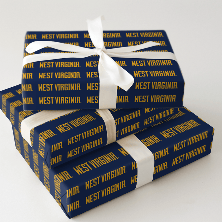 Gold & Blue Strong - Wrapping Paper - Aspen & Arlo