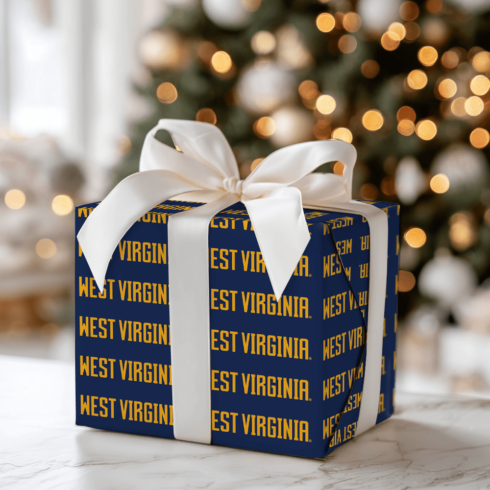 Gold & Blue Strong - Wrapping Paper - Aspen & Arlo