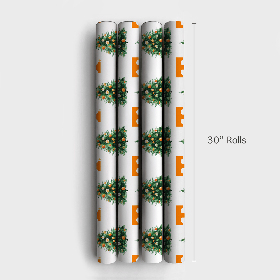 Smokey’s Snowy Spruce - Wrapping Paper - Aspen & Arlo