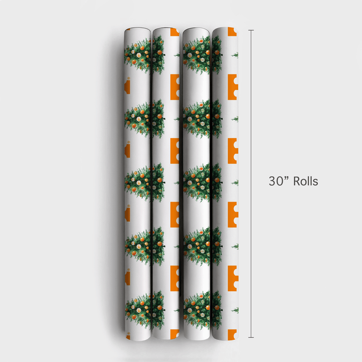 Smokey’s Snowy Spruce - Wrapping Paper - Aspen & Arlo