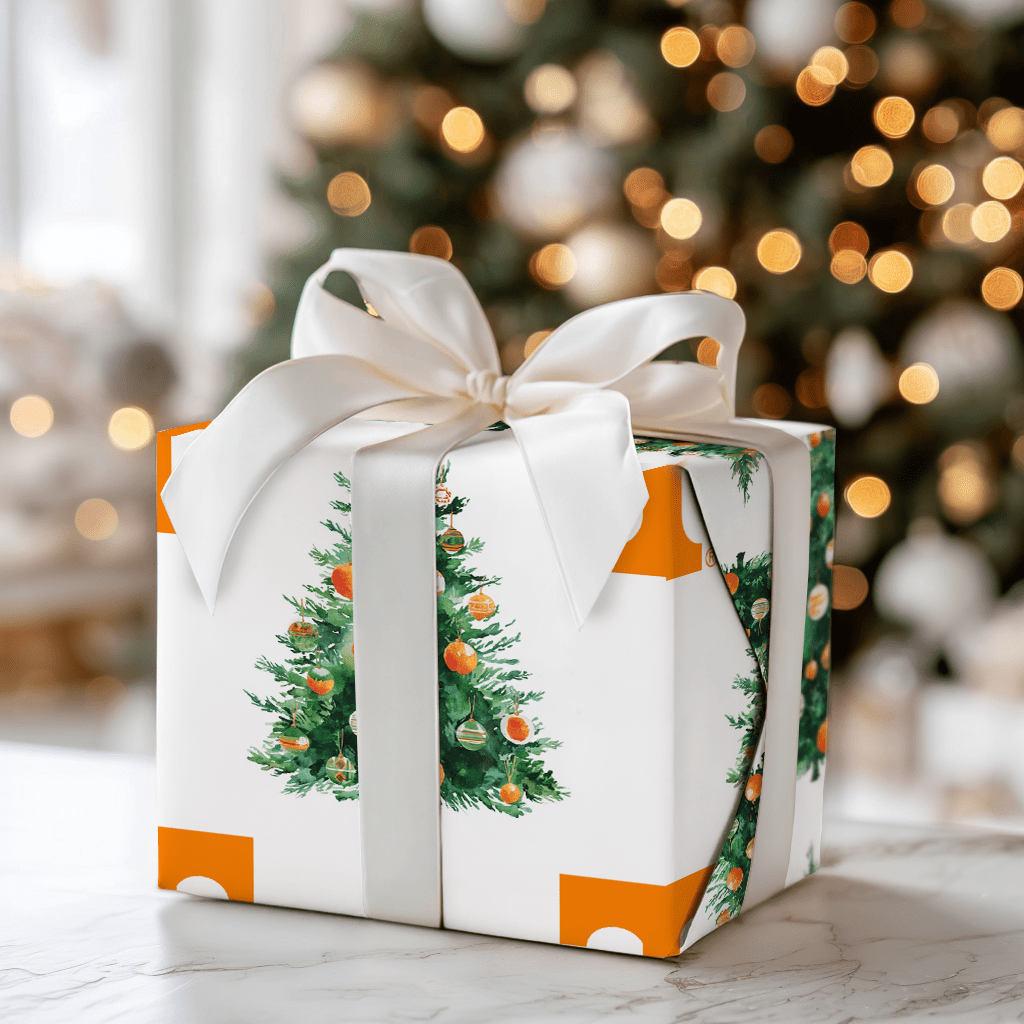 Smokey’s Snowy Spruce - Wrapping Paper - Aspen & Arlo