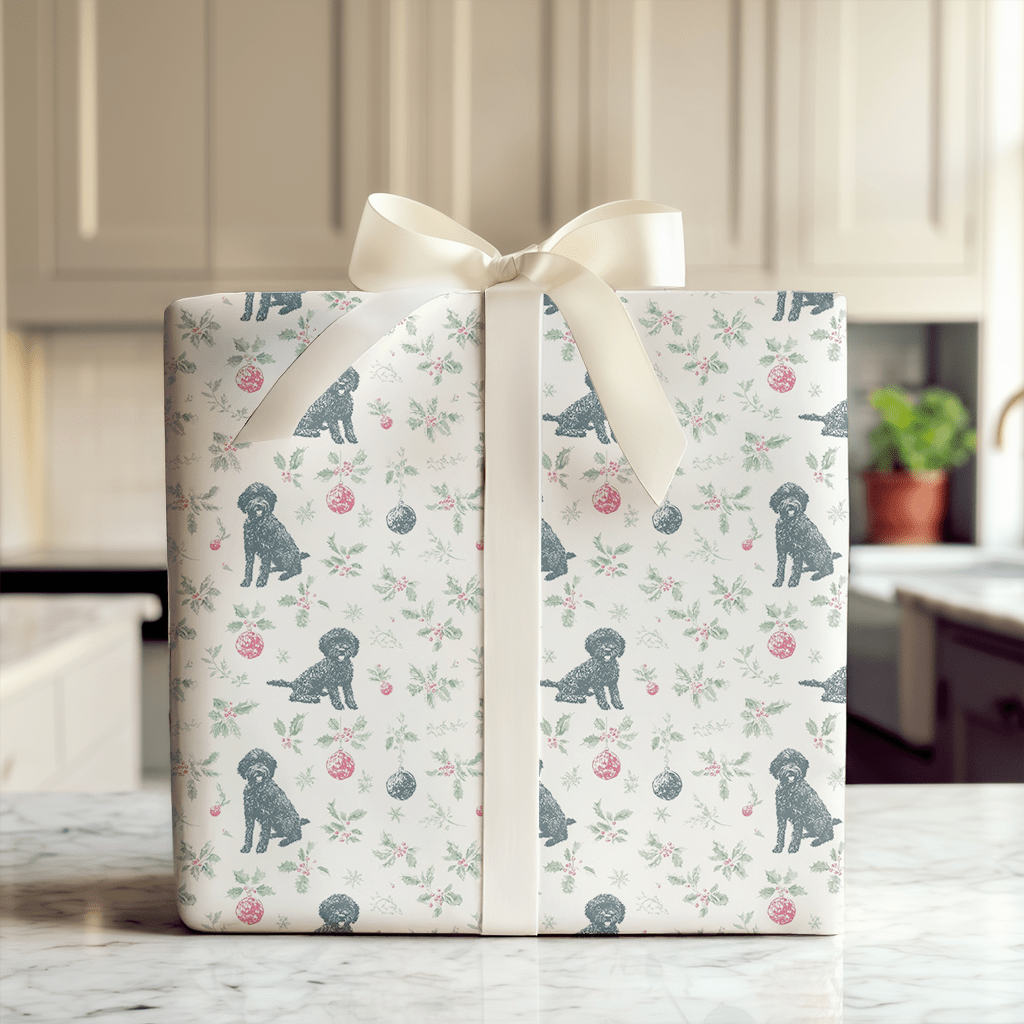 Merry Labradoodle - Wrapping Paper - Aspen & Arlo