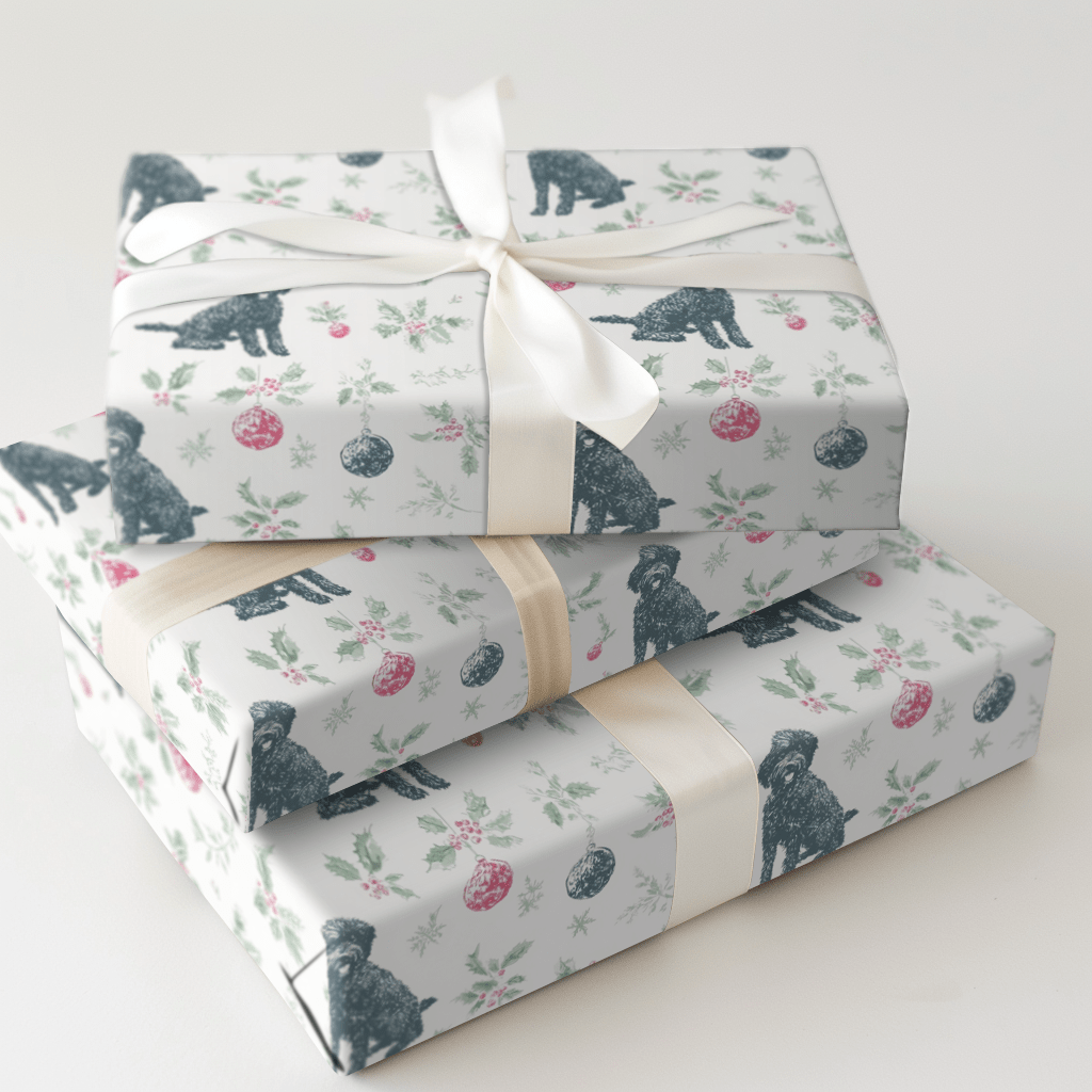 Merry Labradoodle - Wrapping Paper - Aspen & Arlo