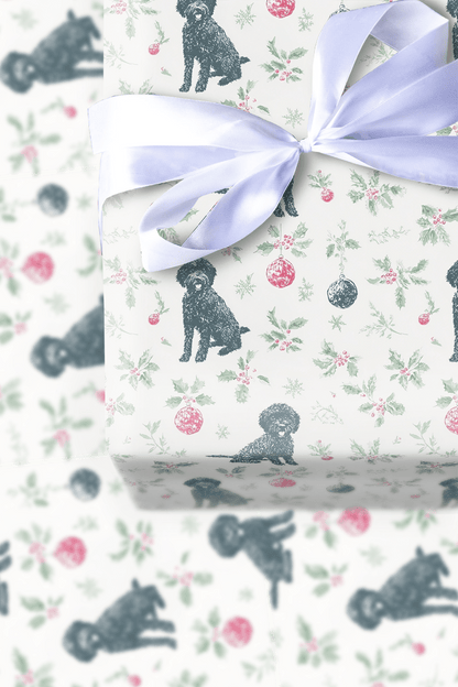 Merry Labradoodle - Wrapping Paper - Aspen & Arlo