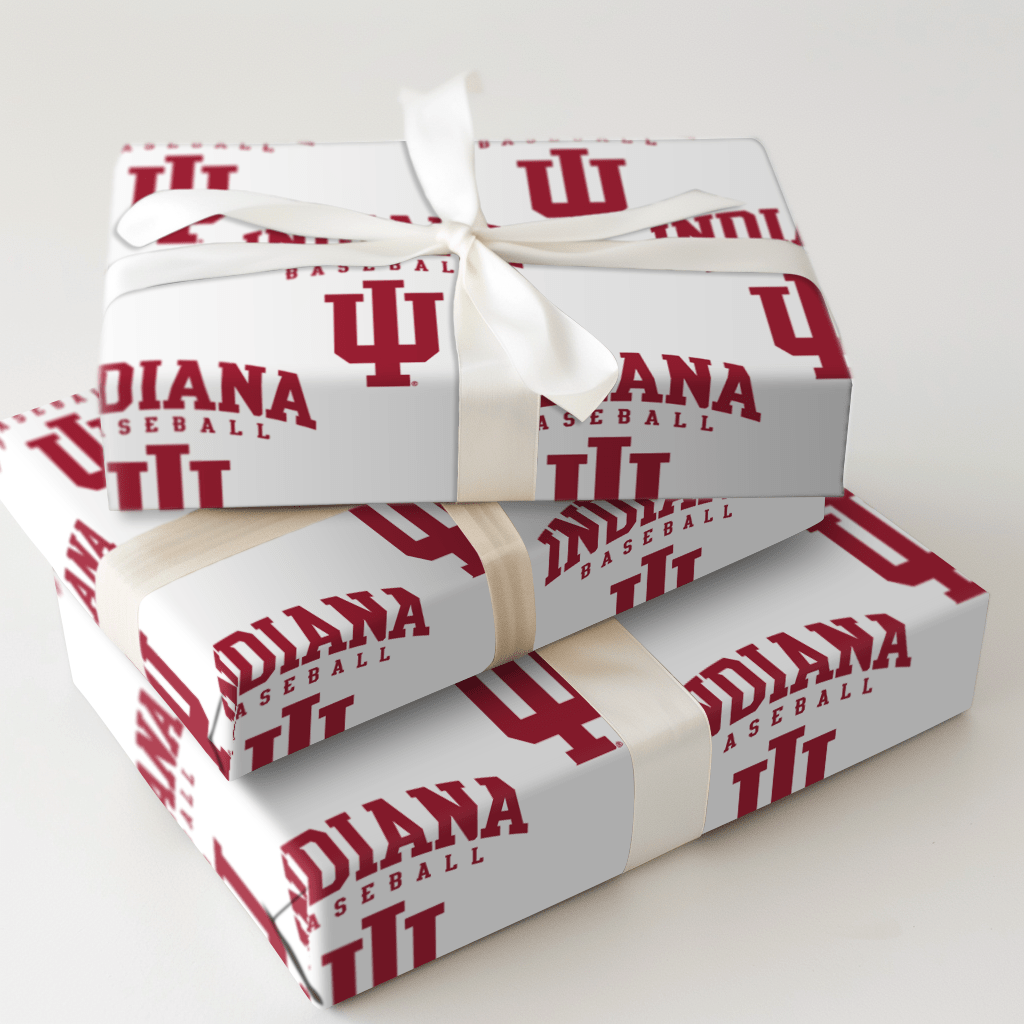 Indiana Baseball - Wrapping Paper - Aspen & Arlo