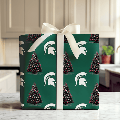 Spartan Festive Tree - Wrapping Paper - Aspen & Arlo