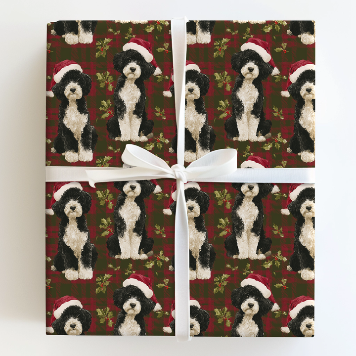 Portuguese Water Dog Plaid
