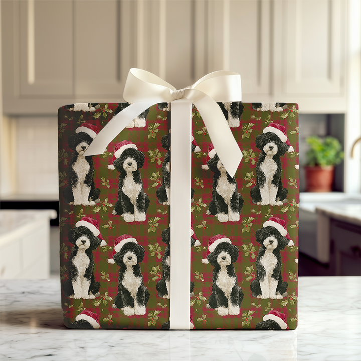 Portuguese Water Dog Plaid