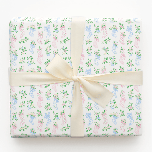 Floral Stockings - Wrapping Paper - Aspen & Arlo