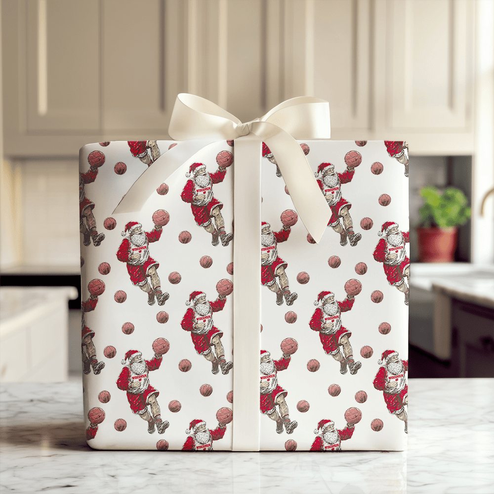Deck the Court – Wisconsin Style - Wrapping Paper - Aspen & Arlo