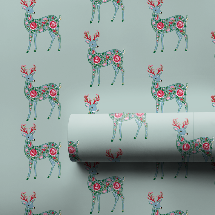 Blue Willow Reindeer