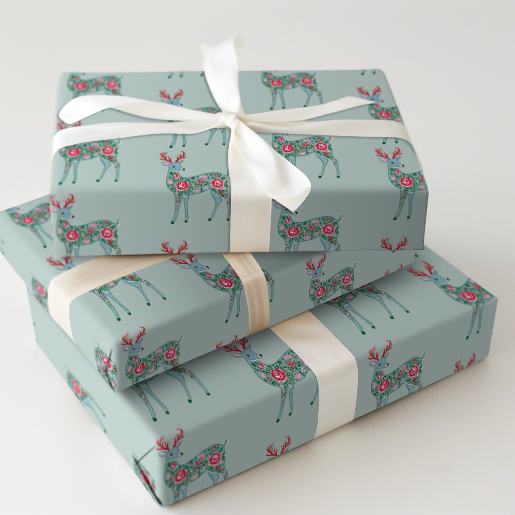 Blue Willow Reindeer